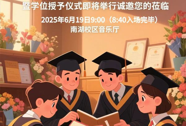 【活动预告】2025届毕业生毕业典礼暨学位授予仪式